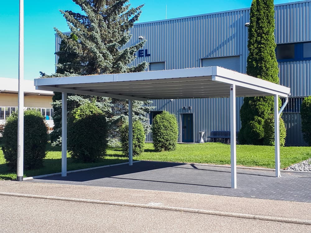 <h5>Standard Doppelcarport mit Pulverbeschichtung</h5>